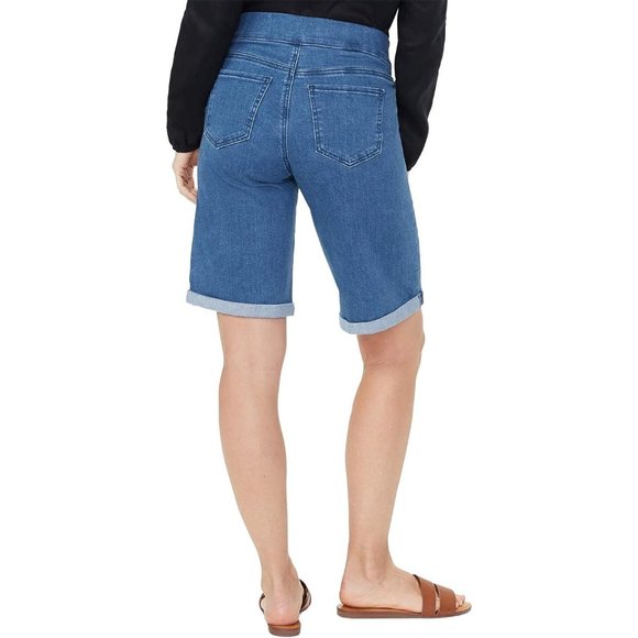 NYDJ Lift Tuck Pull-on 11" Jean Shorts in Peralta, Regular, Size: 0 - Picture 2 of 4